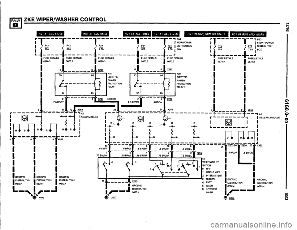 BMW 850i 1993 E31 Electrical Troubleshooting Manual 