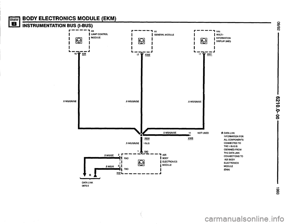 BMW 850i 1993 E31 Electrical Troubleshooting Manual 