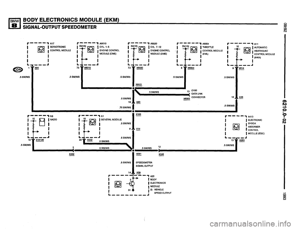 BMW 850i 1993 E31 Electrical Troubleshooting Manual 