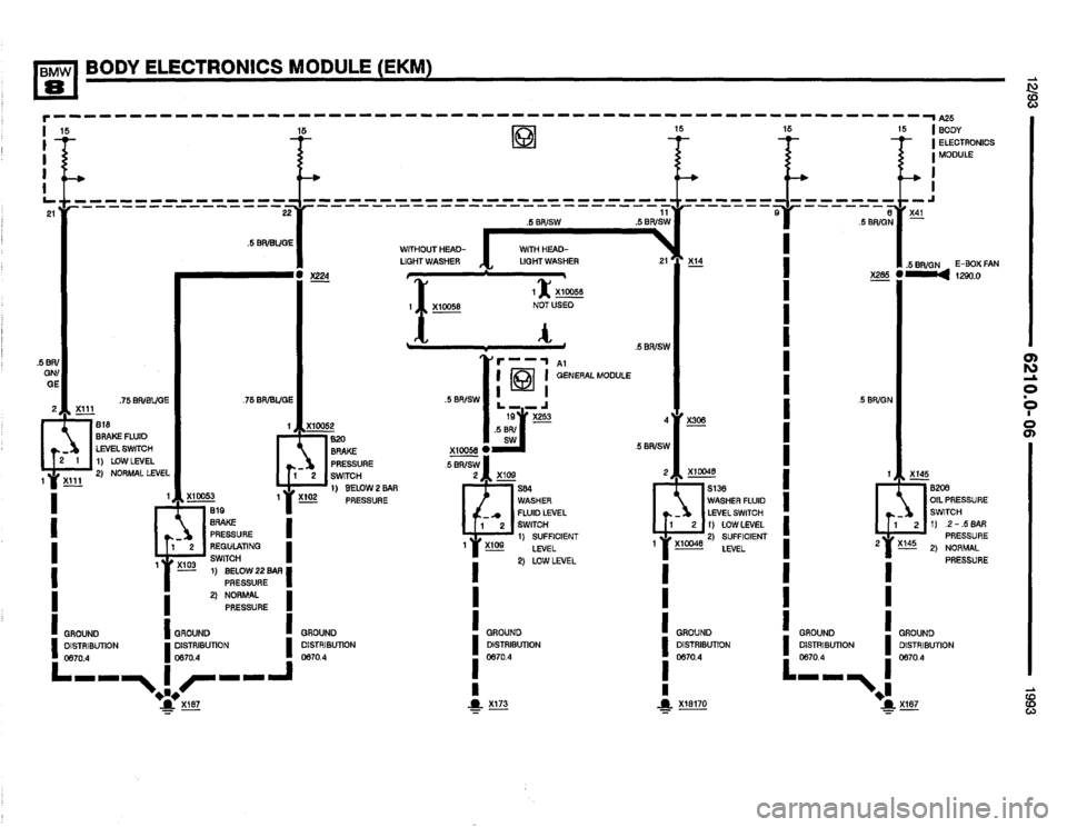 BMW 850i 1993 E31 Electrical Troubleshooting Manual 