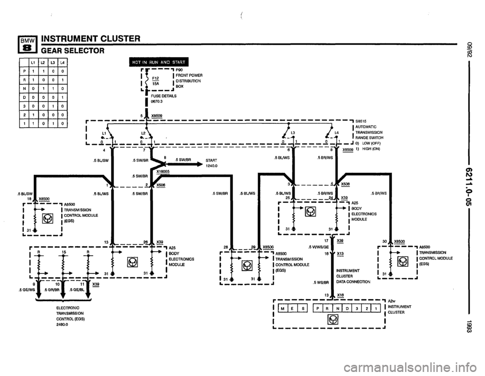 BMW 850i 1993 E31 Electrical Troubleshooting Manual 