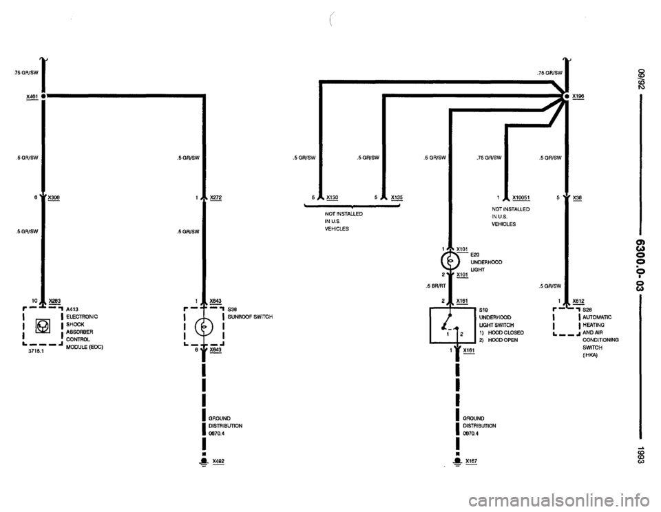 BMW 850i 1993 E31 Electrical Troubleshooting Manual 
