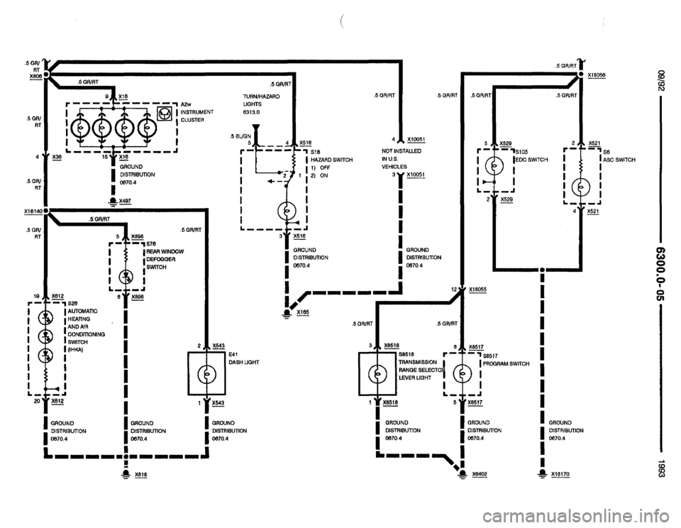 BMW 850i 1993 E31 Electrical Troubleshooting Manual 