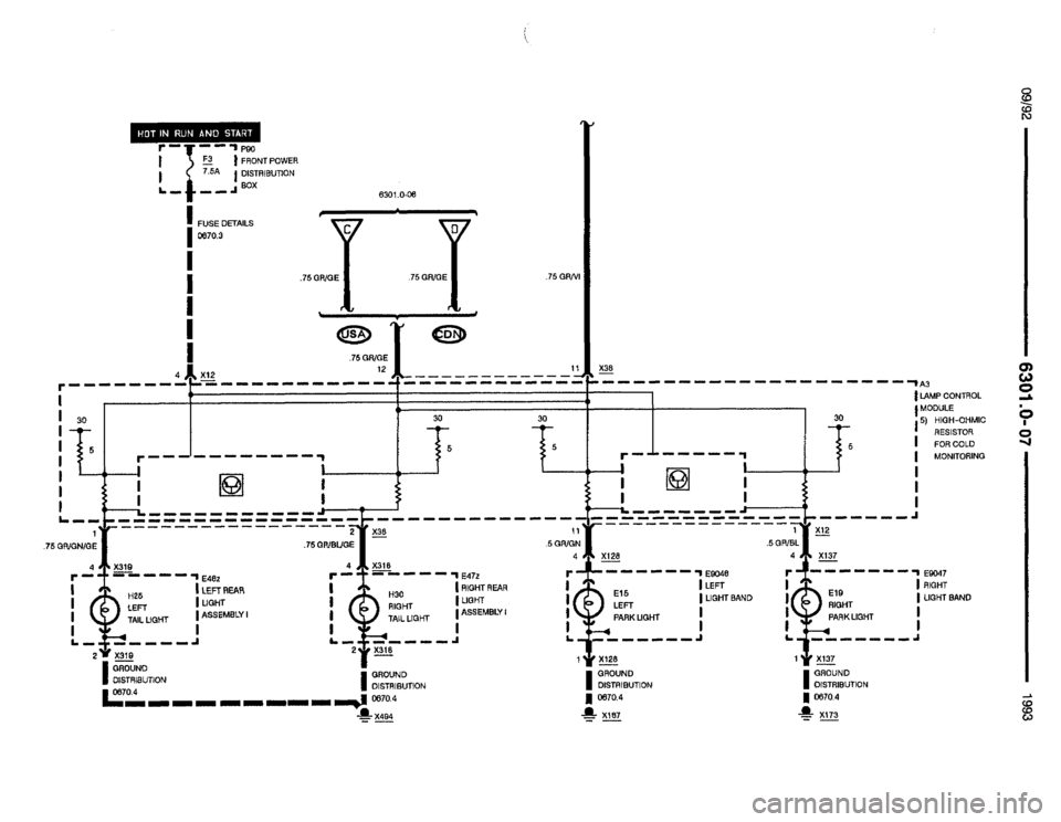 BMW 850i 1993 E31 Electrical Troubleshooting Manual 