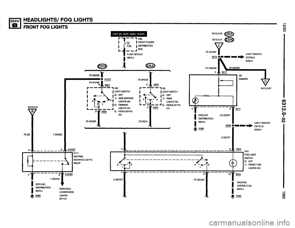 BMW 850i 1993 E31 Electrical Troubleshooting Manual 