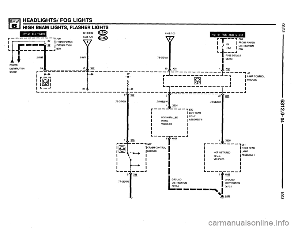BMW 850i 1993 E31 Electrical Troubleshooting Manual 