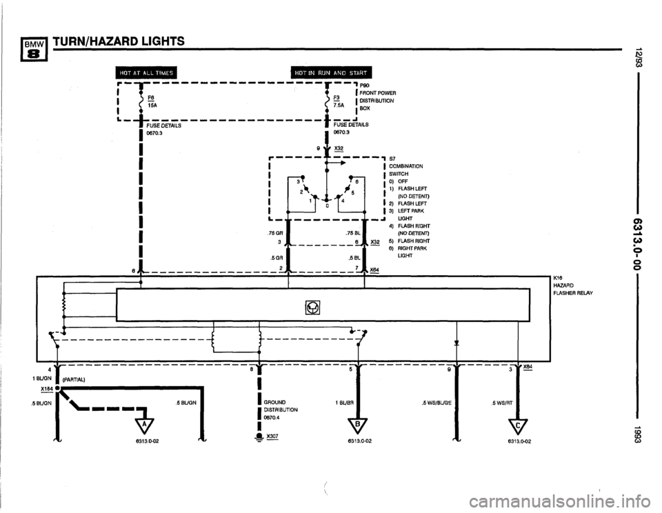 BMW 850i 1993 E31 Electrical Troubleshooting Manual 