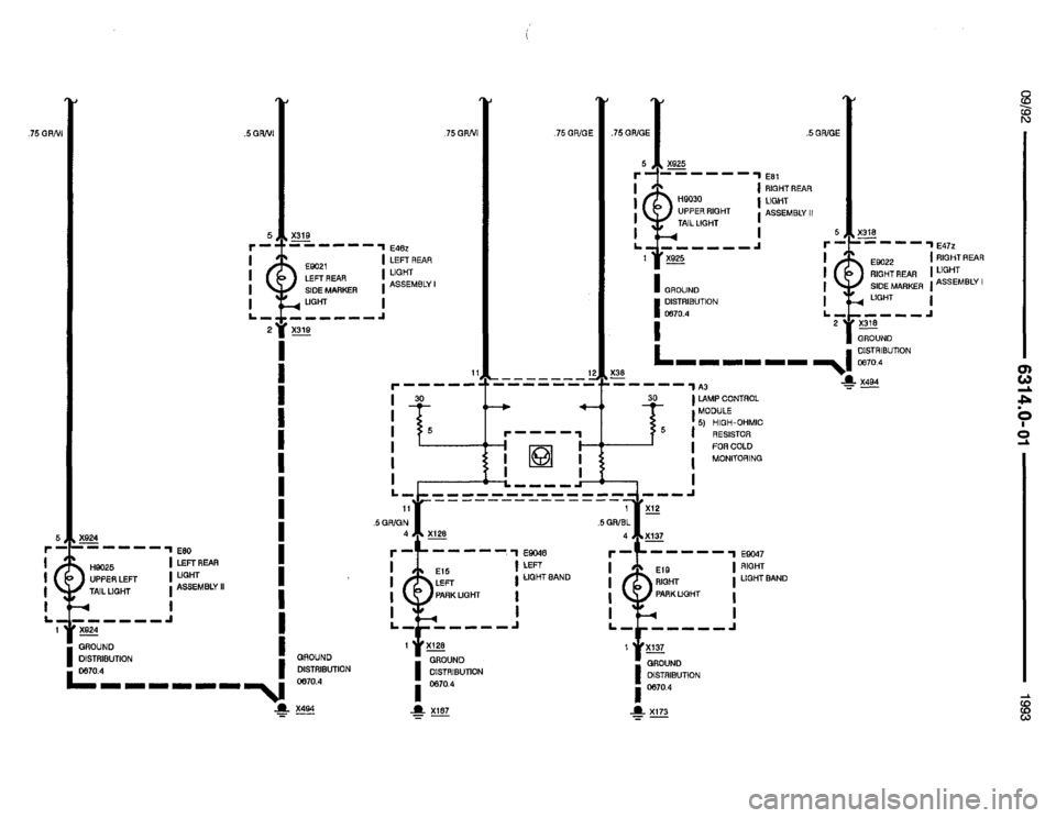 BMW 850i 1993 E31 Electrical Troubleshooting Manual 
