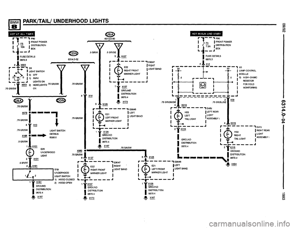 BMW 850i 1993 E31 Electrical Troubleshooting Manual 