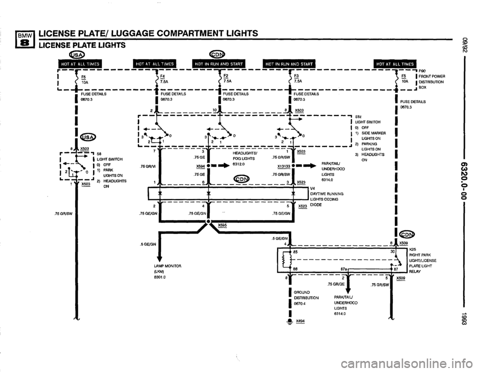 BMW 850i 1993 E31 Electrical Troubleshooting Manual 