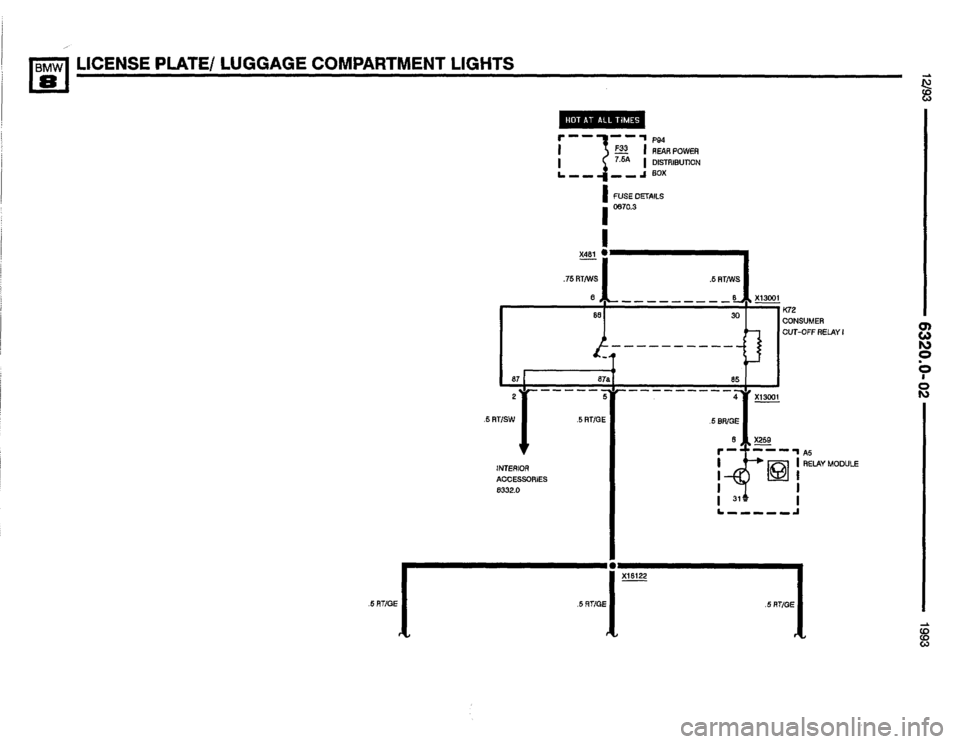 BMW 850i 1993 E31 Electrical Troubleshooting Manual 