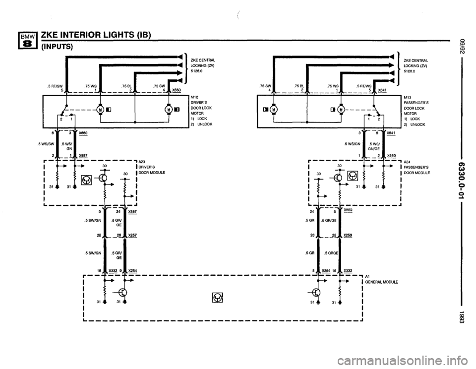 BMW 850i 1993 E31 Electrical Troubleshooting Manual 