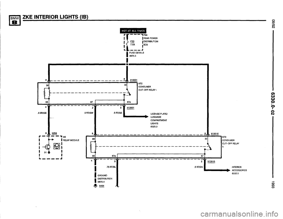 BMW 850i 1993 E31 Electrical Troubleshooting Manual 