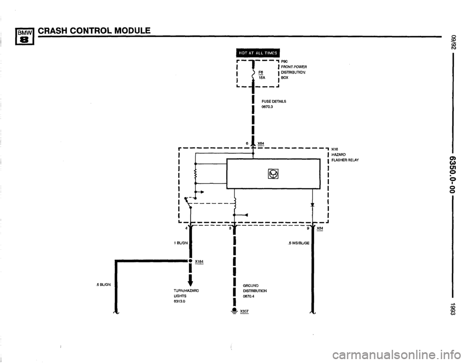 BMW 850i 1993 E31 Electrical Troubleshooting Manual 