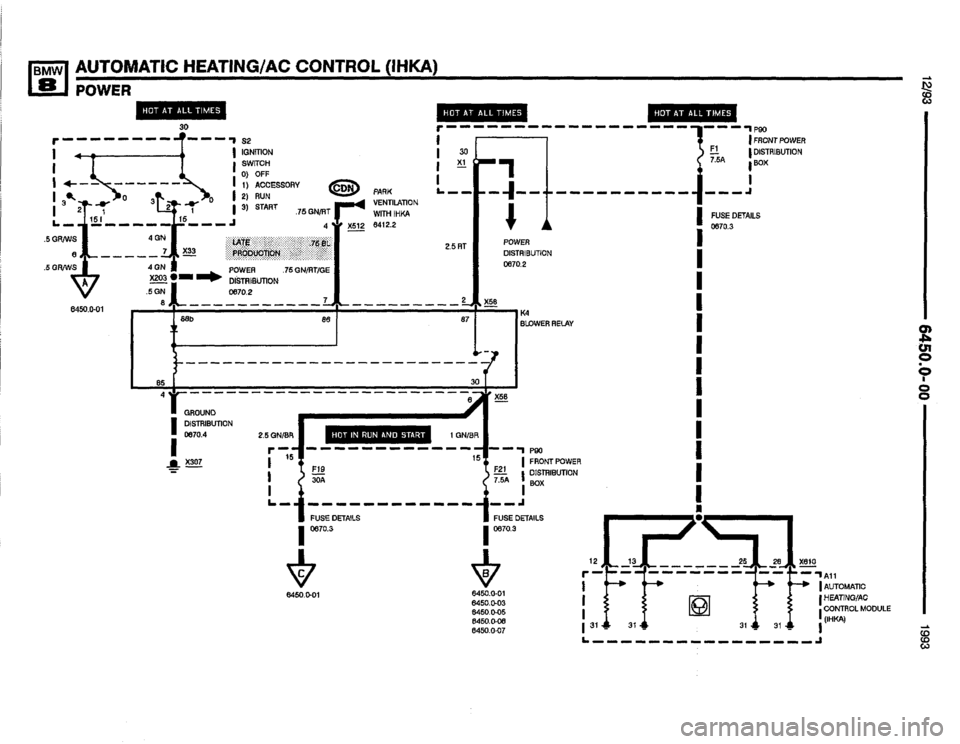 BMW 850i 1993 E31 Electrical Troubleshooting Manual 