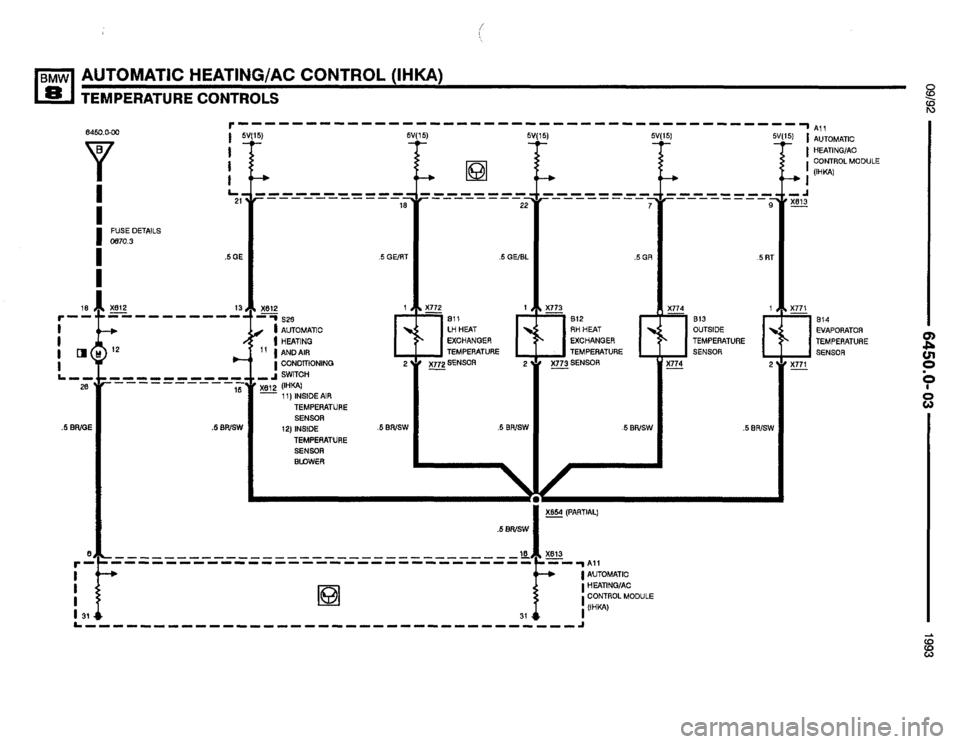 BMW 850i 1993 E31 Electrical Troubleshooting Manual 