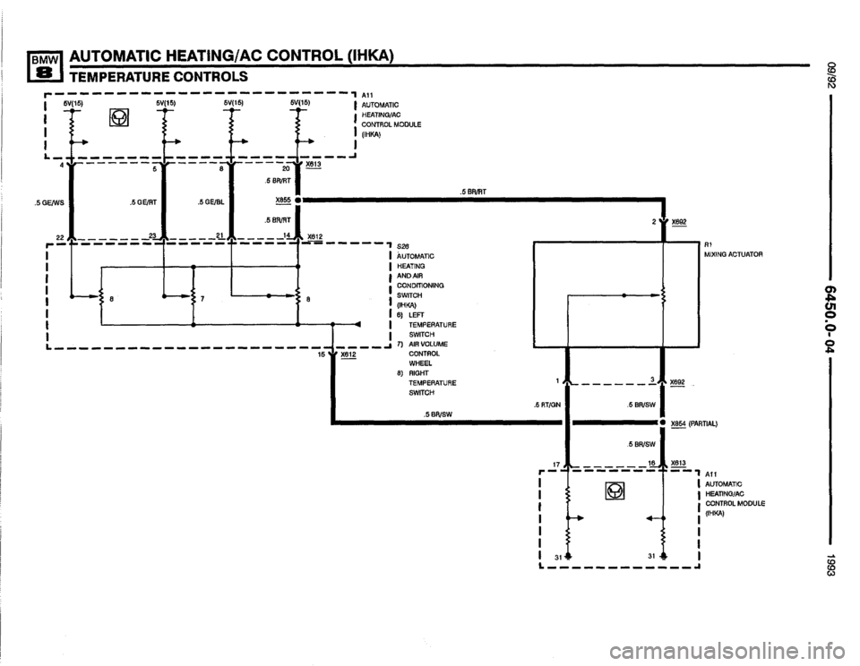 BMW 850i 1993 E31 Electrical Troubleshooting Manual 