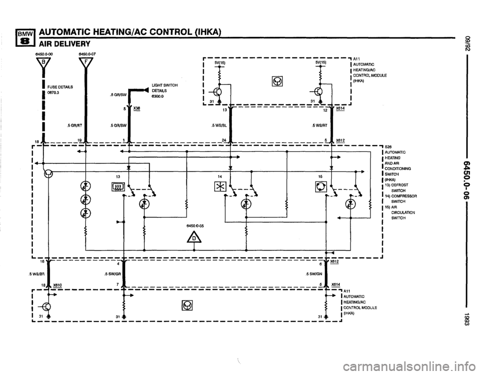 BMW 850i 1993 E31 Electrical Troubleshooting Manual 