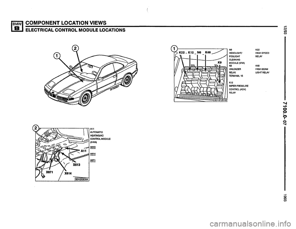 BMW 850i 1993 E31 Electrical Troubleshooting Manual 