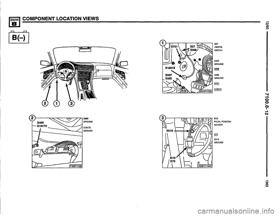 BMW 850i 1993 E31 Electrical Troubleshooting Manual 