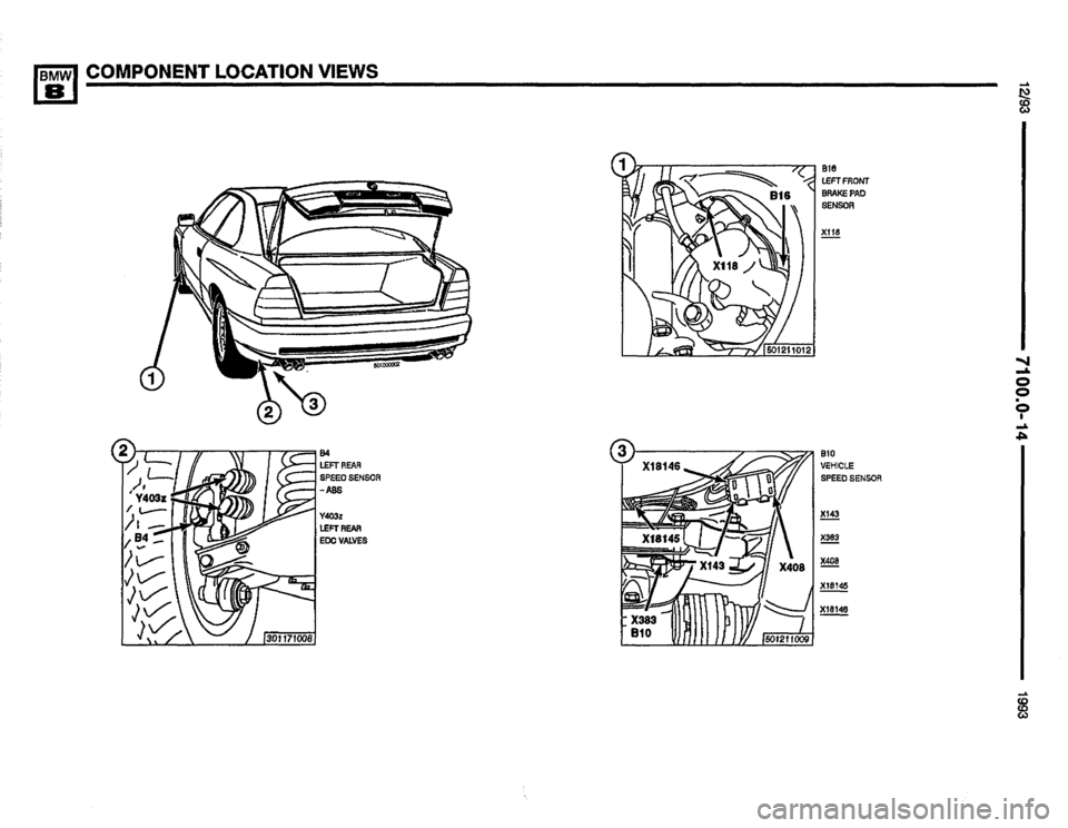 BMW 850i 1993 E31 Electrical Troubleshooting Manual 