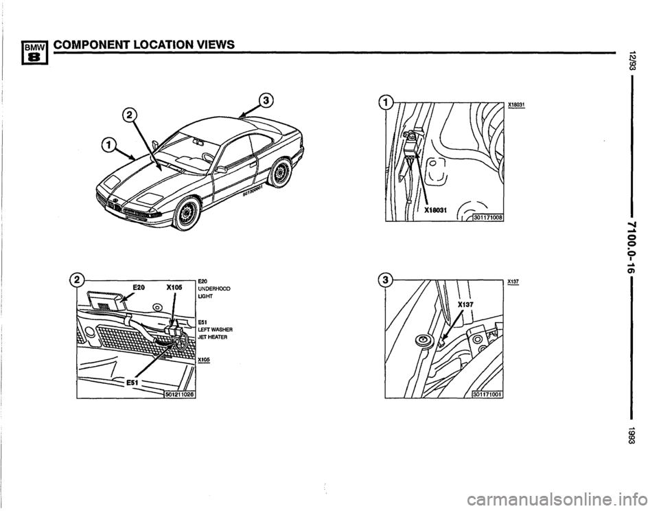 BMW 850i 1993 E31 Electrical Troubleshooting Manual 