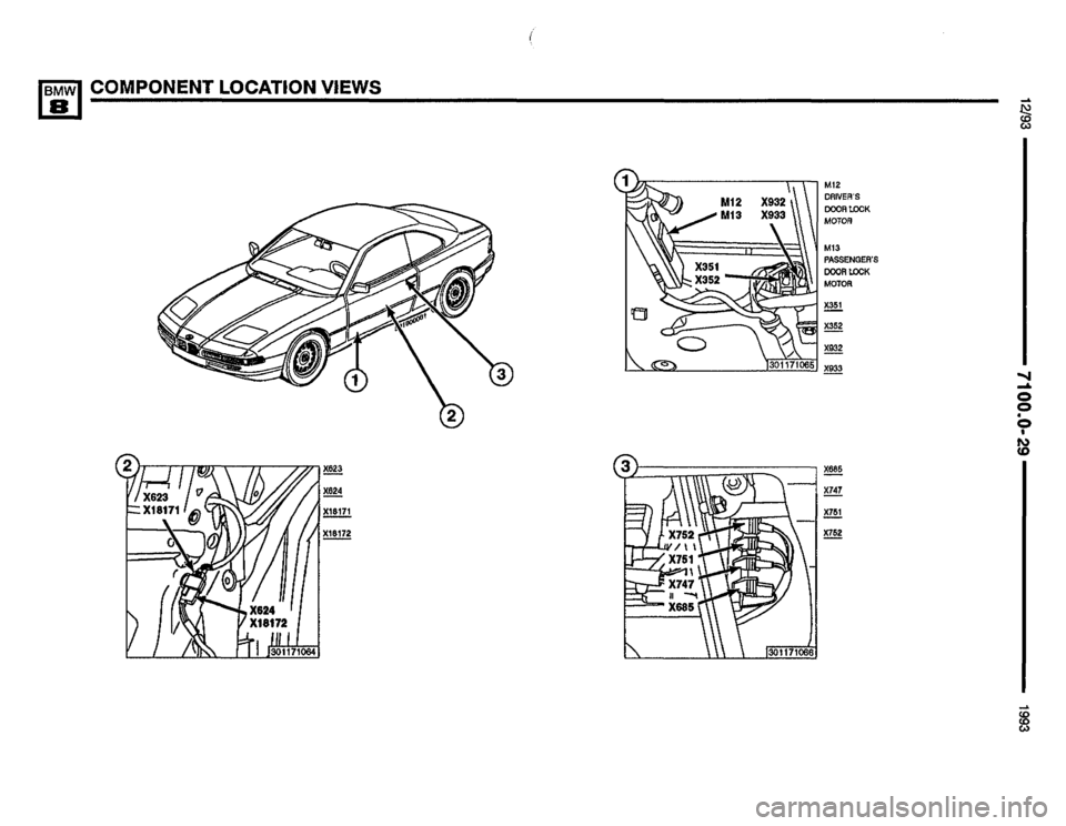BMW 850i 1993 E31 Electrical Troubleshooting Manual 