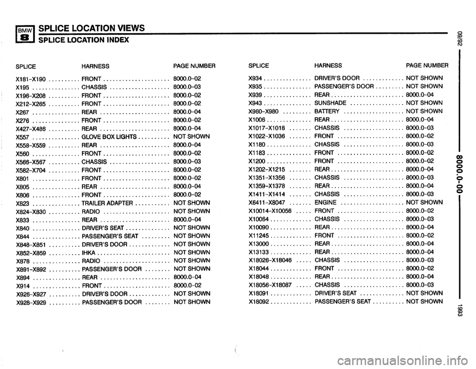 BMW 850i 1993 E31 Electrical Troubleshooting Manual 