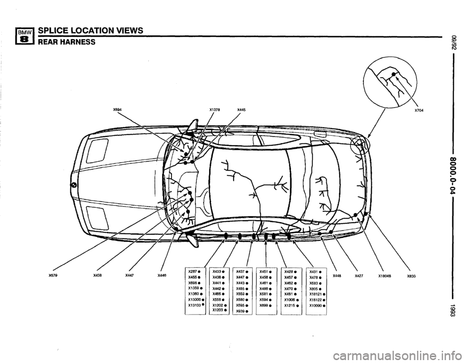 BMW 850i 1993 E31 Electrical Troubleshooting Manual 