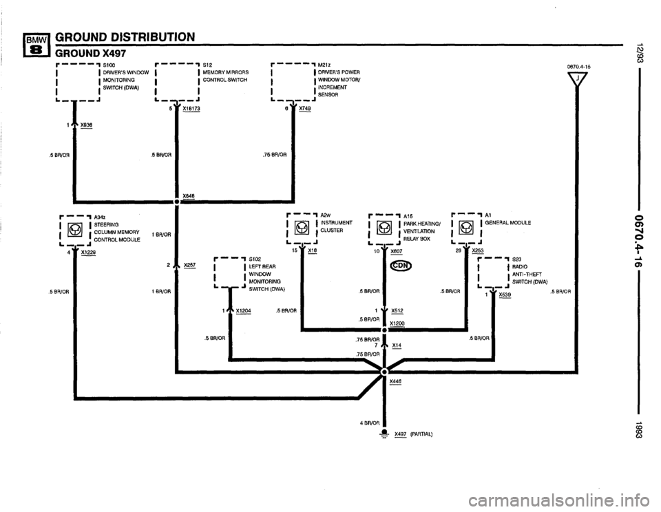 BMW 850i 1993 E31 Electrical Troubleshooting Manual 