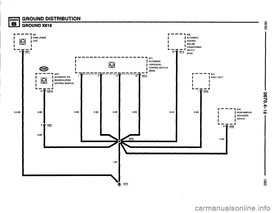 BMW 850i 1993 E31 Electrical Troubleshooting Manual 