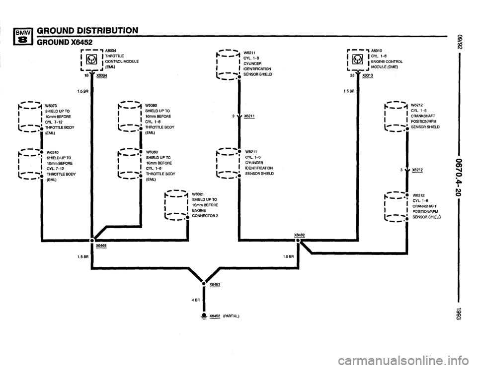 BMW 850i 1993 E31 Electrical Troubleshooting Manual 