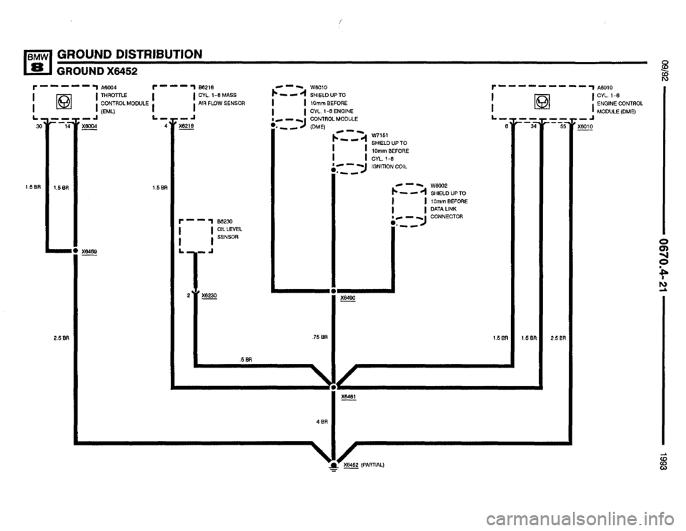BMW 850i 1993 E31 Electrical Troubleshooting Manual 