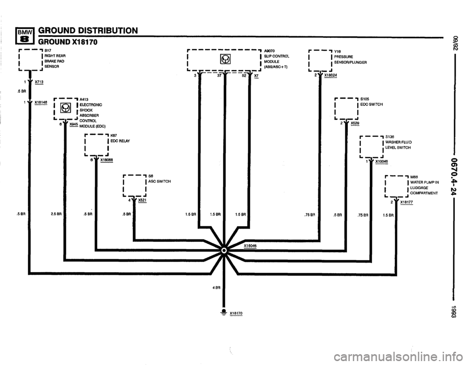 BMW 850i 1993 E31 Electrical Troubleshooting Manual 