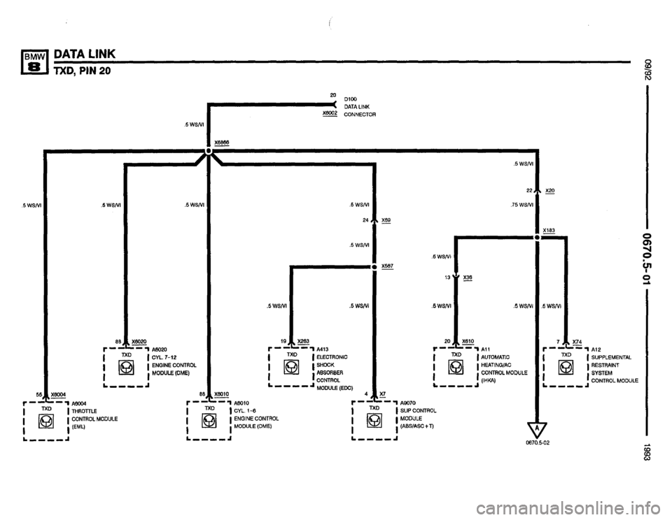 BMW 850i 1993 E31 Electrical Troubleshooting Manual 