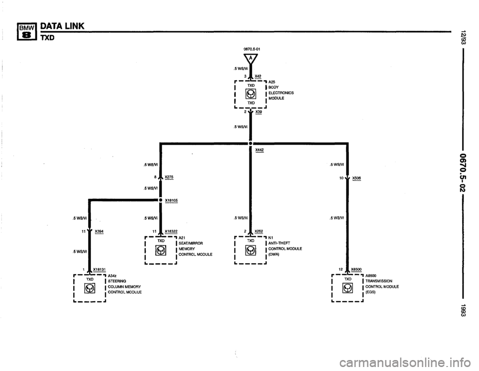 BMW 850i 1993 E31 Electrical Troubleshooting Manual 