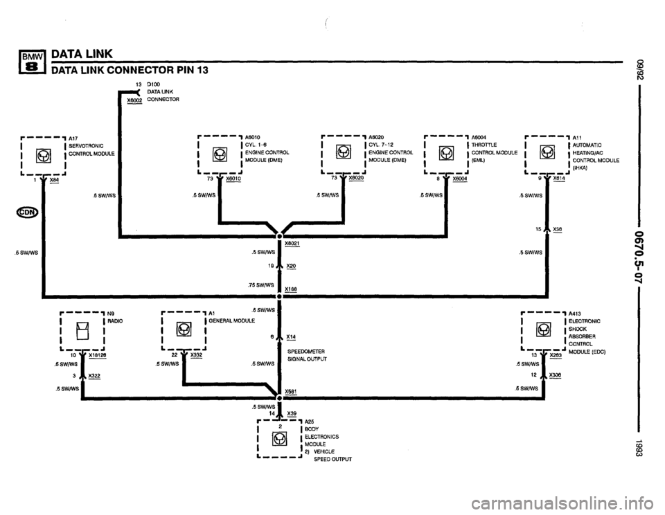 BMW 850i 1993 E31 Electrical Troubleshooting Manual 