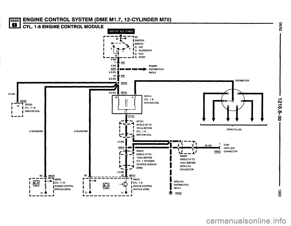 BMW 850i 1993 E31 Electrical Troubleshooting Manual 