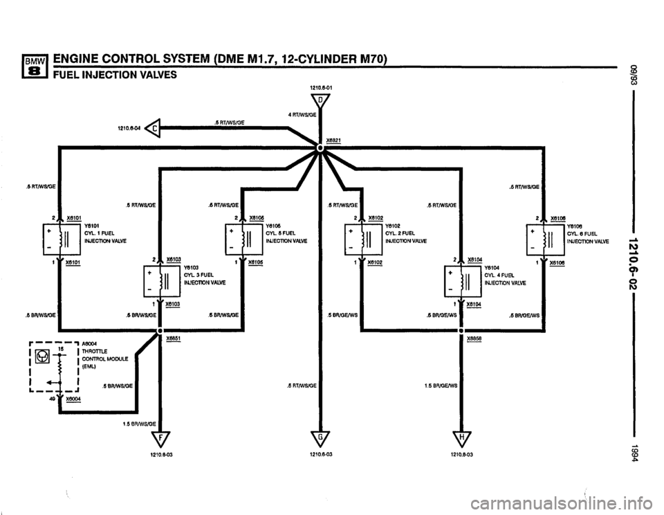 BMW 850csi 1994 E31 Electrical Troubleshooting Manual 