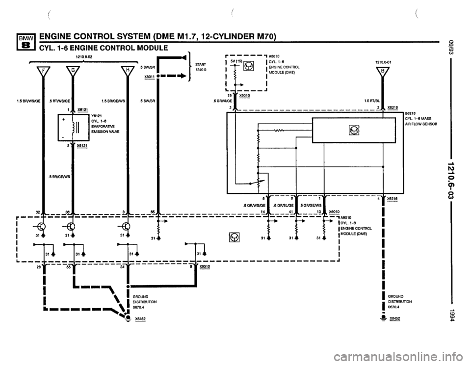 BMW 850csi 1994 E31 Electrical Troubleshooting Manual 