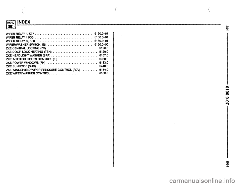 BMW 850csi 1994 E31 Electrical Troubleshooting Manual 