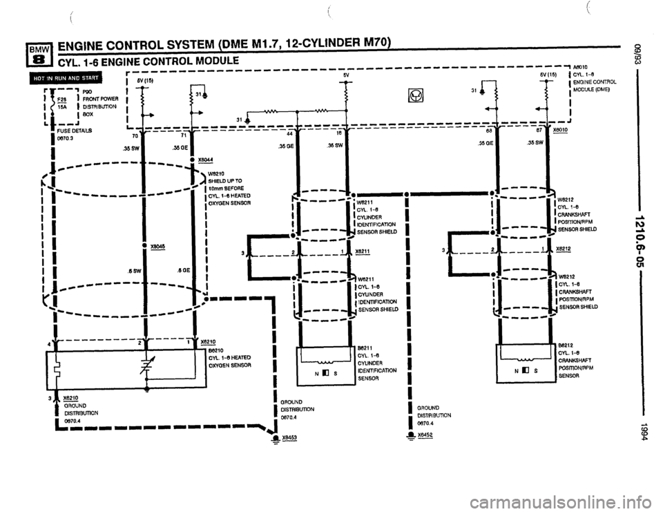 BMW 850csi 1994 E31 Electrical Troubleshooting Manual 
