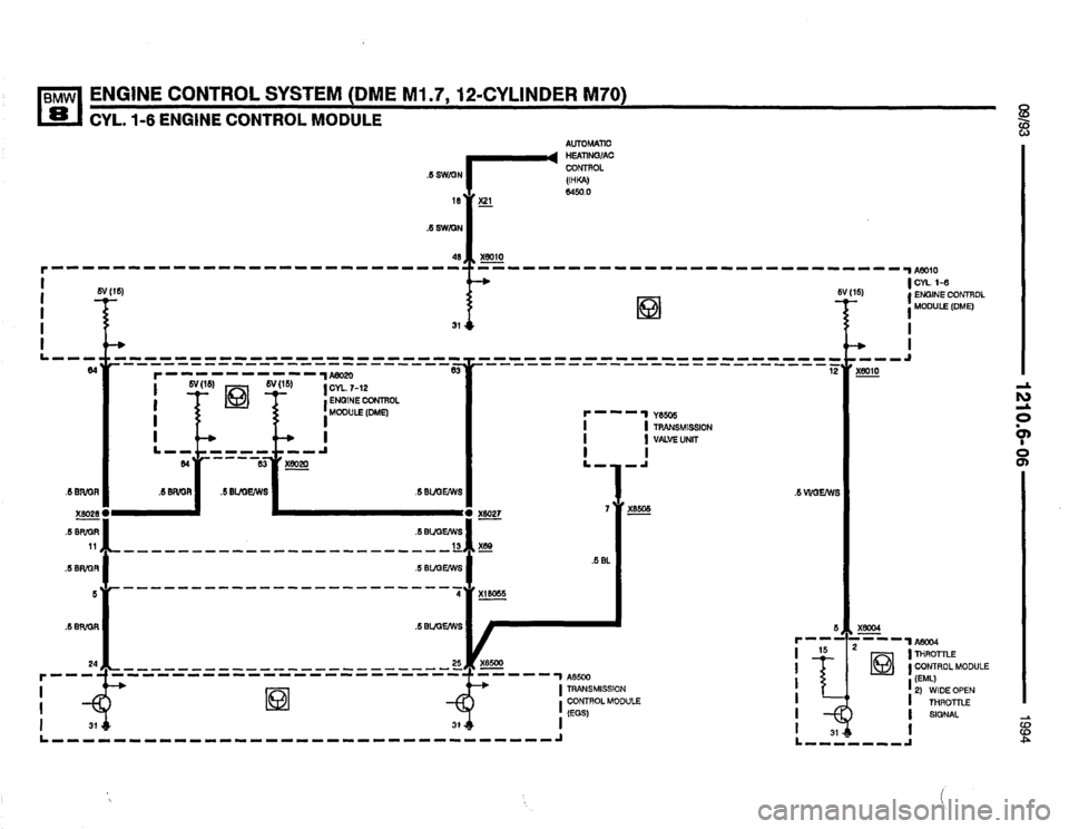 BMW 850csi 1994 E31 Electrical Troubleshooting Manual 