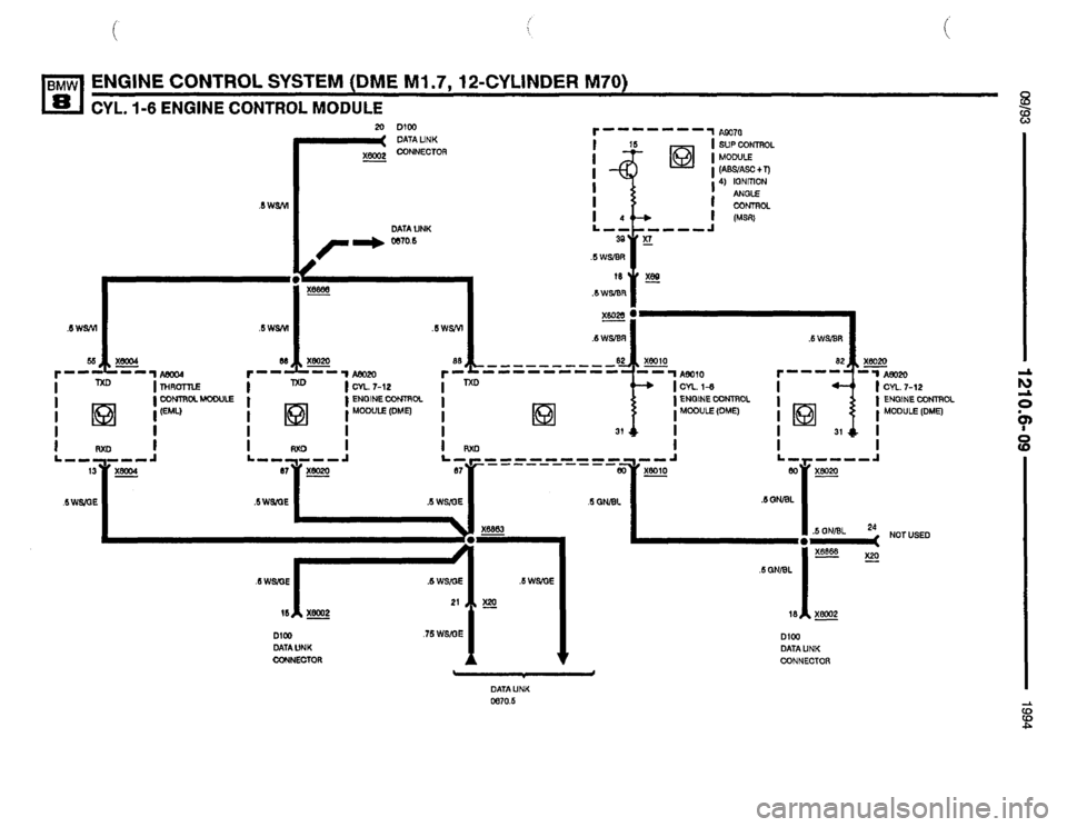 BMW 850csi 1994 E31 Electrical Troubleshooting Manual 