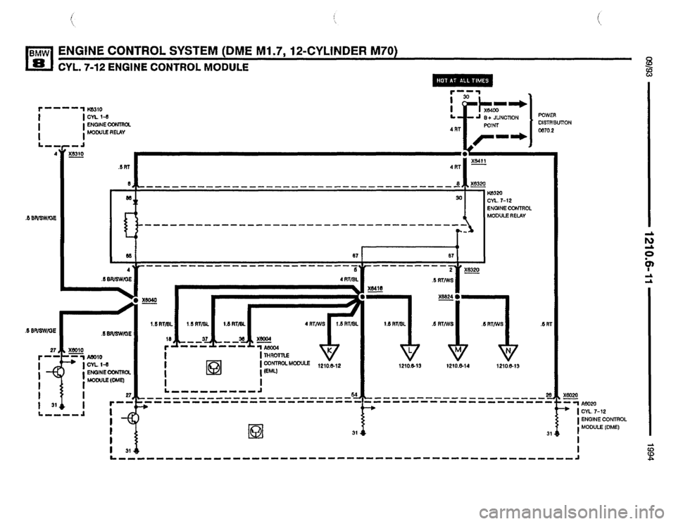 BMW 850csi 1994 E31 Electrical Troubleshooting Manual 