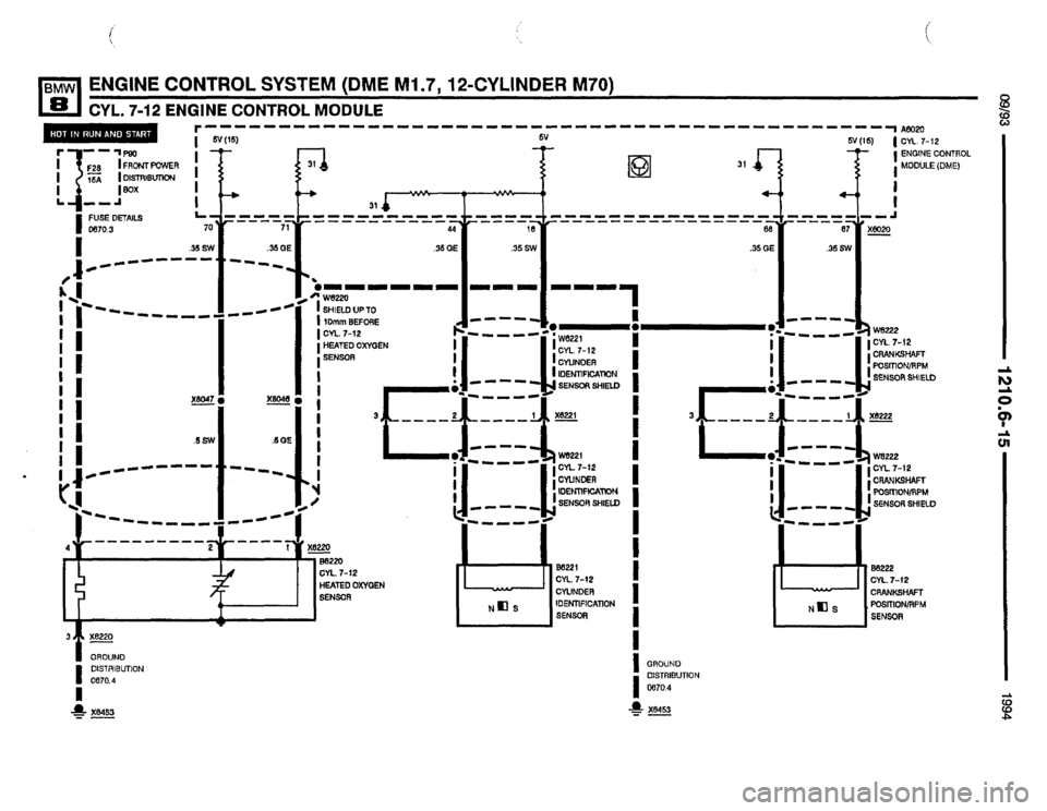 BMW 850csi 1994 E31 Electrical Troubleshooting Manual 