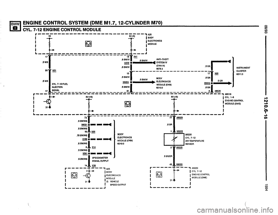 BMW 850csi 1994 E31 Electrical Troubleshooting Manual 