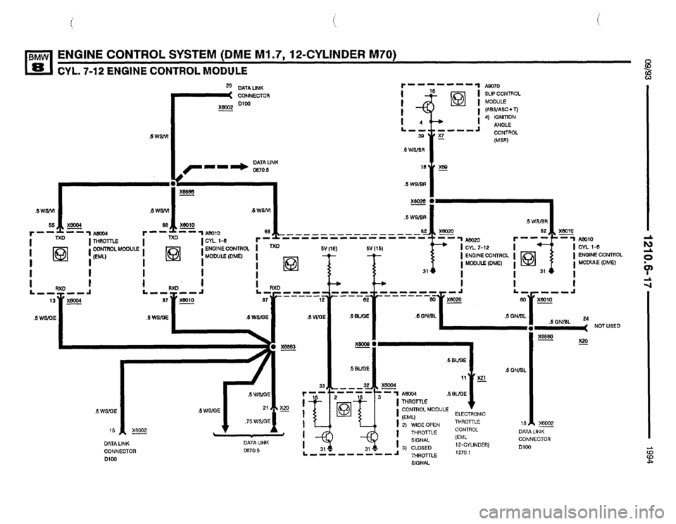 BMW 850csi 1994 E31 Electrical Troubleshooting Manual 