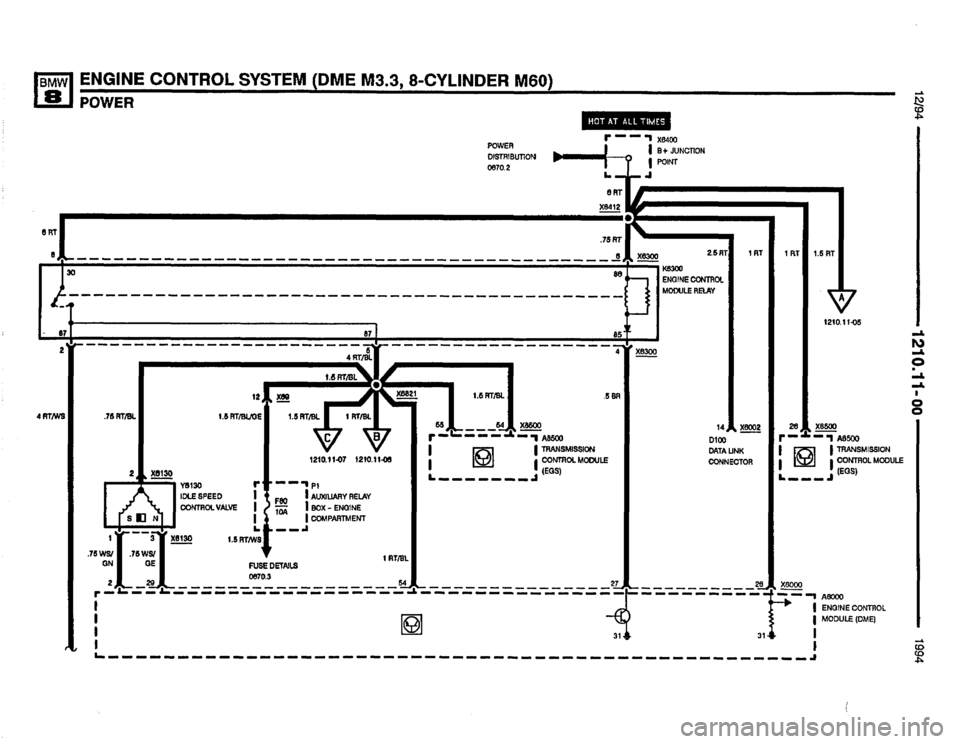 BMW 850csi 1994 E31 Electrical Troubleshooting Manual 