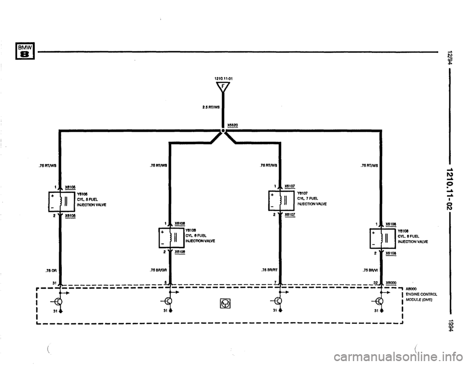 BMW 850csi 1994 E31 Electrical Troubleshooting Manual 